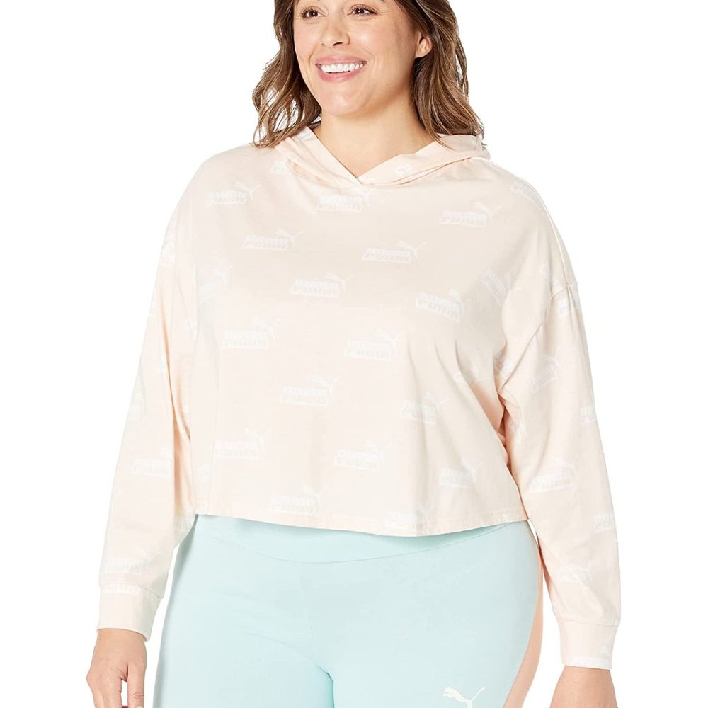 NWT PUMA Plus Size Amplified Lightweight Crop Hoodie
